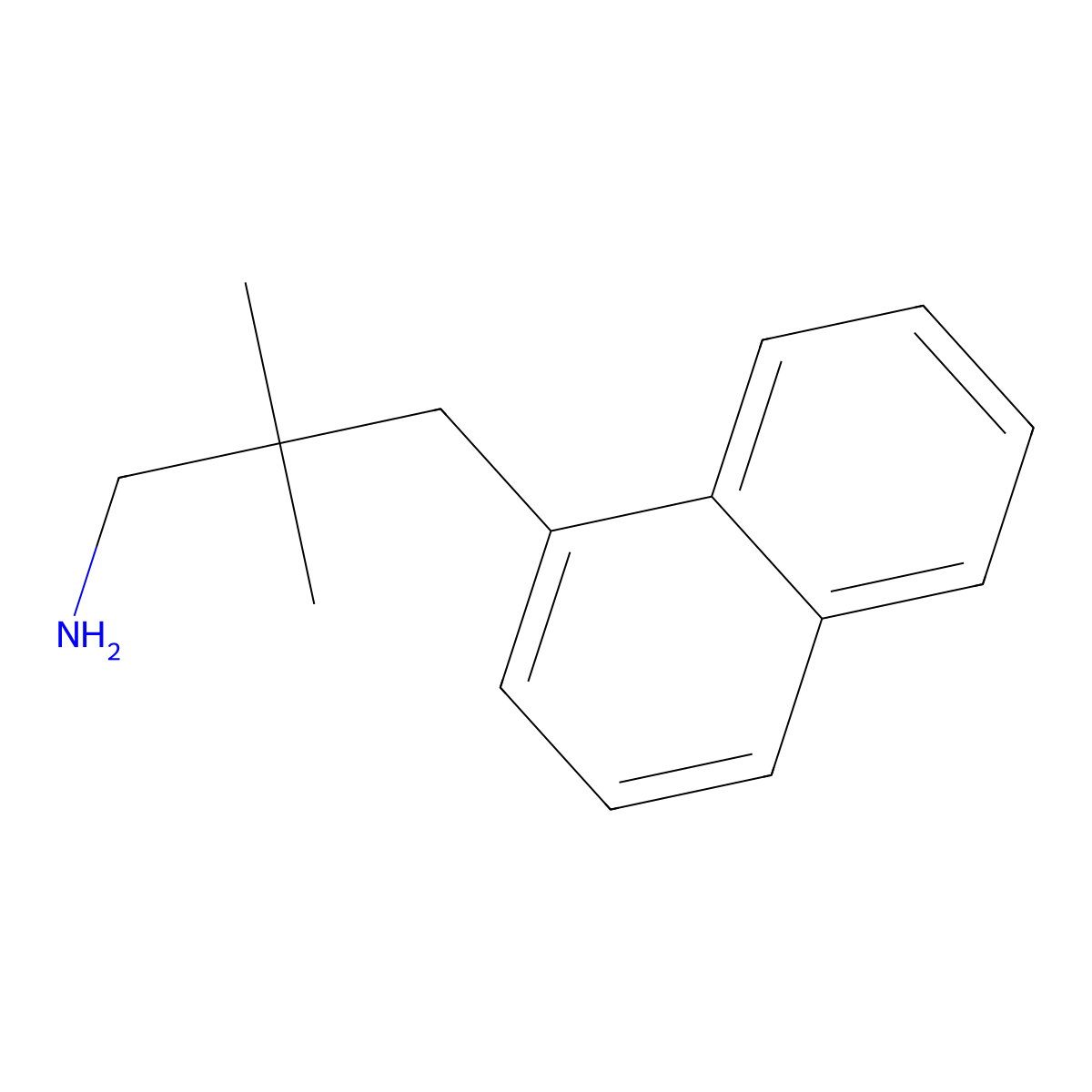2,2-Dimethyl-3-(naphthalen-1-yl)propan-1-amine molecular structure, CAS 1266803-37-5