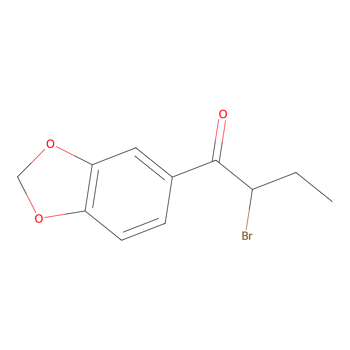 1-(Benzo[d][1,3]dioxol-5-yl)-2-bromobutan-1-one molecular structure, CAS 1266804-81-2