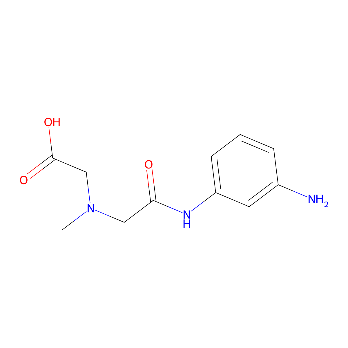 [{2-[(3-Aminophenyl)amino]-2-oxoethyl}(methyl)amino]acetic acid molecular structure, CAS 1266821-69-5