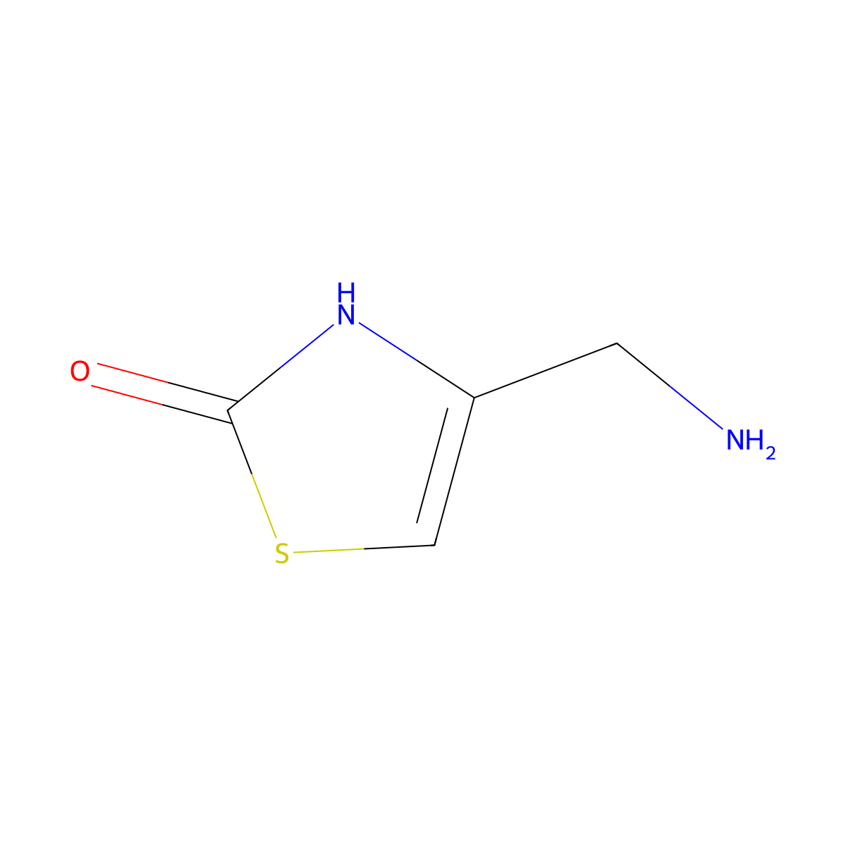 4-(Aminomethyl)-2,3-dihydro-1,3-thiazol-2-one molecular structure, CAS 1266832-09-0
