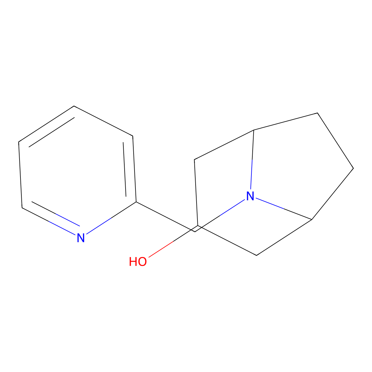 (1R,5S)-8-(pyridin-2-ylmethyl)-8-azabicyclo[3.2.1]octan-3-ol molecular structure, CAS 1266843-56-4