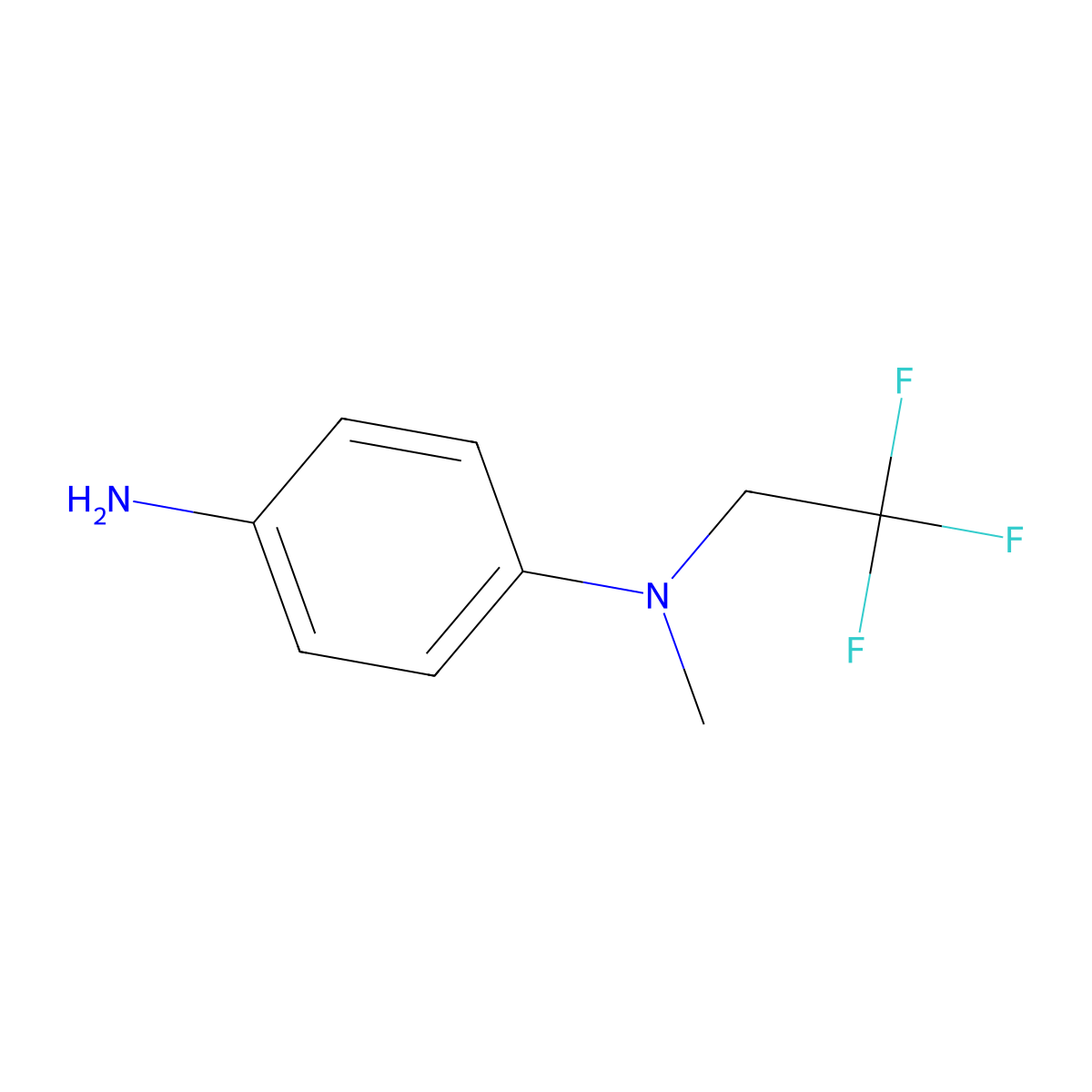 N1-Methyl-N1-(2,2,2-trifluoroethyl)benzene-1,4-diamine molecular structure, CAS 126685-41-4