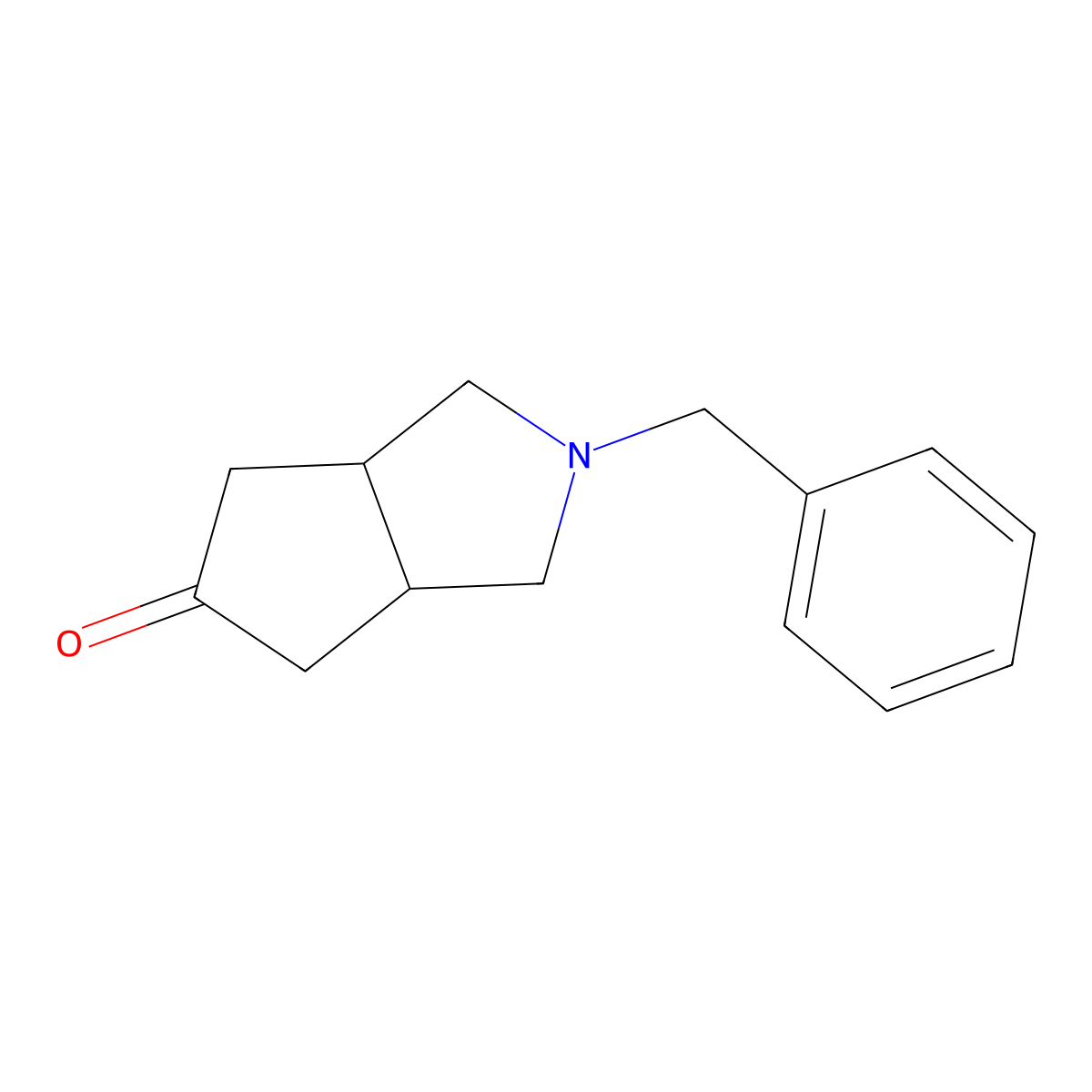 trans-2-Benzyl-1,3,3A,4,6,6A-hexahydrocyclopenta[C]pyrrol-5-one molecular structure, CAS 126688-95-7