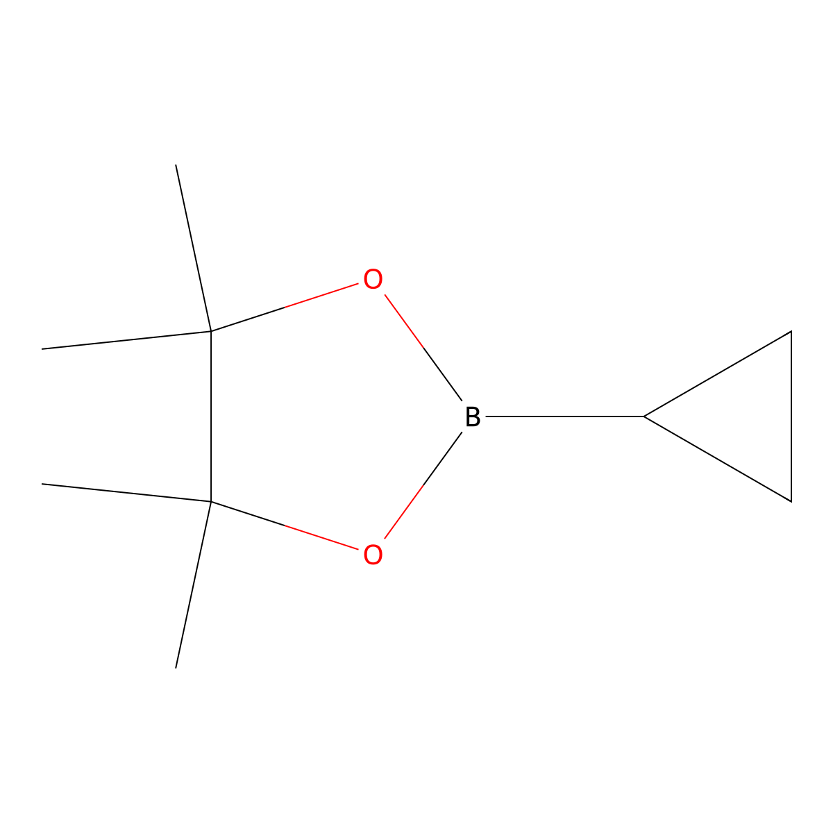 2-Cyclopropyl-4,4,5,5-tetramethyl-1,3,2-dioxaborolane molecular structure, CAS 126689-01-8