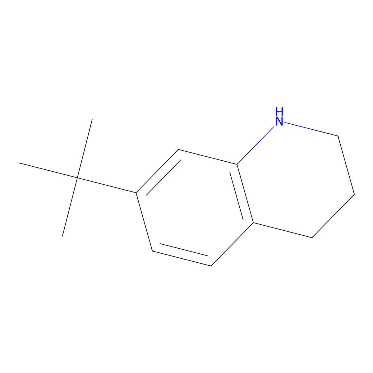 7-(Tert-butyl)-1,2,3,4-tetrahydroquinoline molecular structure, CAS 1266890-75-8