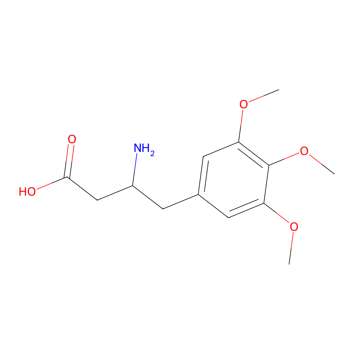 3-Amino-4-(3,4,5-trimethoxyphenyl)butyric Acid molecular structure, CAS 1266895-32-2