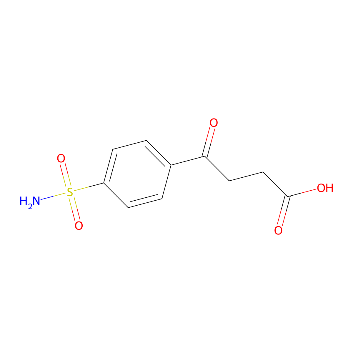 4-Oxo-4-(4-sulfamoylphenyl)butanoic acid molecular structure, CAS 1266948-60-0
