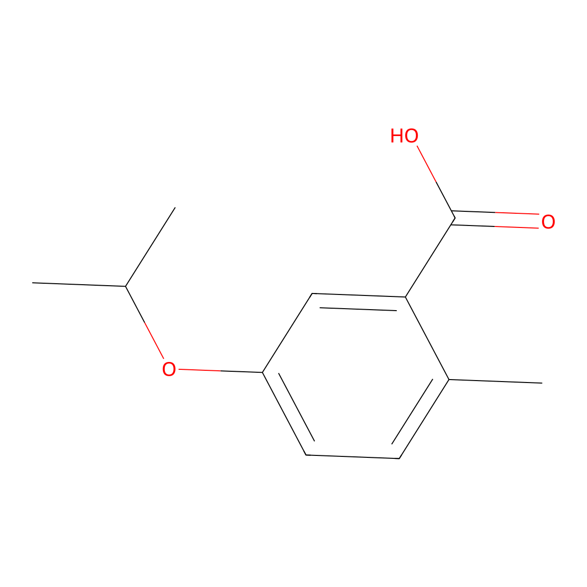 5-Isopropoxy-2-methylbenzoic acid molecular structure, CAS 1266965-23-4