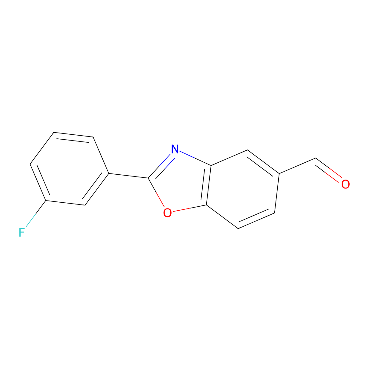 2-(3-Fluorophenyl)benzo[d]oxazole-5-carbaldehyde molecular structure, CAS 1266976-75-3