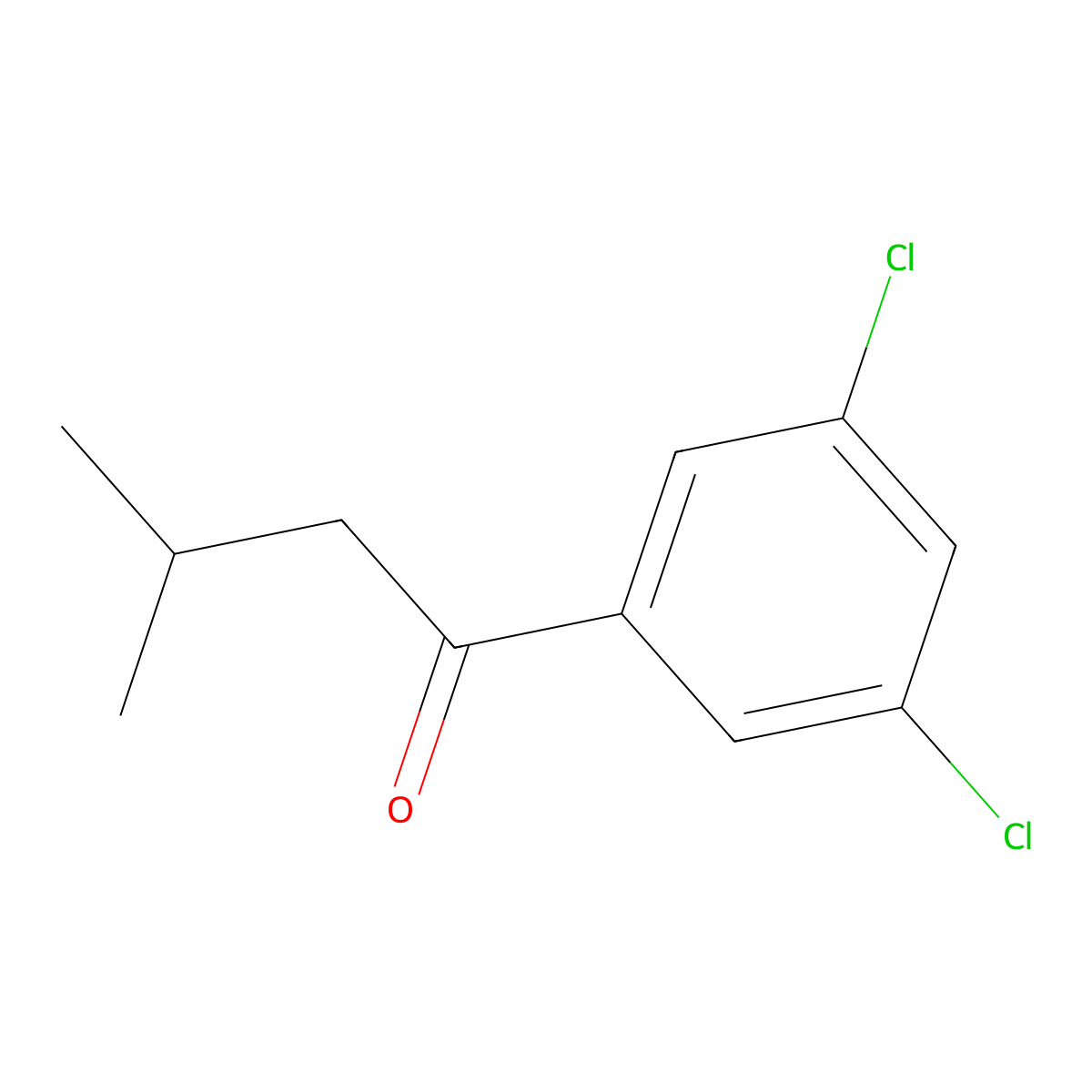 3',5'-Dichloro-3-methylbutyrophenone molecular structure, CAS 1266981-19-4