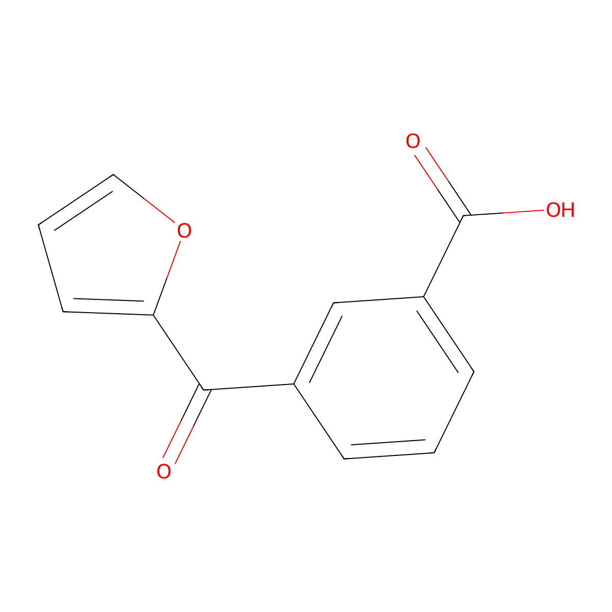 3-(Furan-2-carbonyl)benzoic acid molecular structure, CAS 1266996-72-8