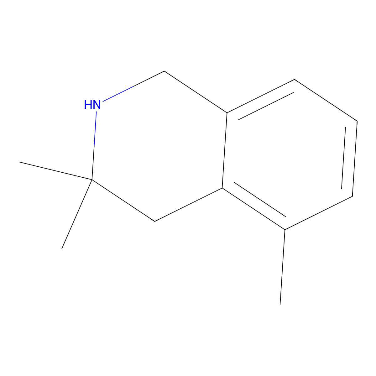 3,3,5-Trimethyl-1,2,3,4-tetrahydroisoquinoline molecular structure, CAS 1267002-79-8