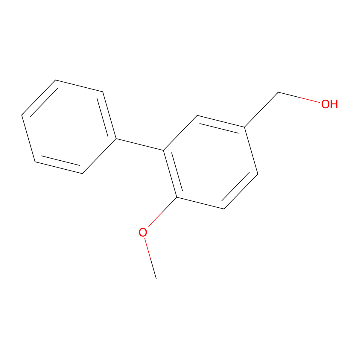(6-Methoxy-[1,1'-biphenyl]-3-yl)methanol molecular structure, CAS 1267011-06-2