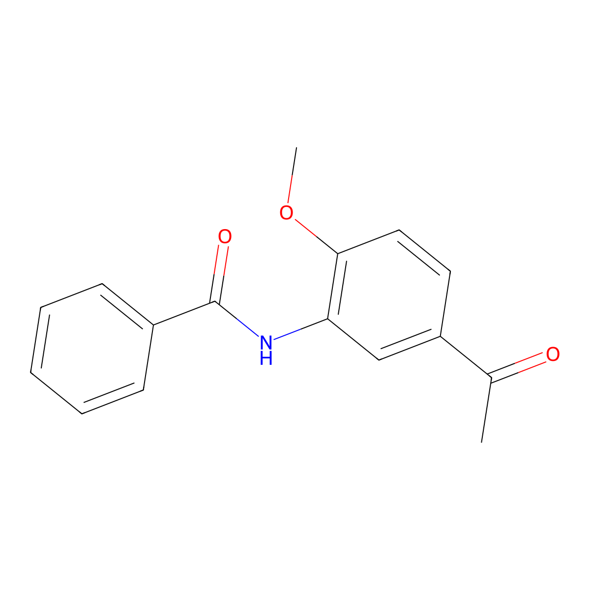 N-(5-Acetyl-2-methoxyphenyl)benzamide molecular structure, CAS 1267024-52-1
