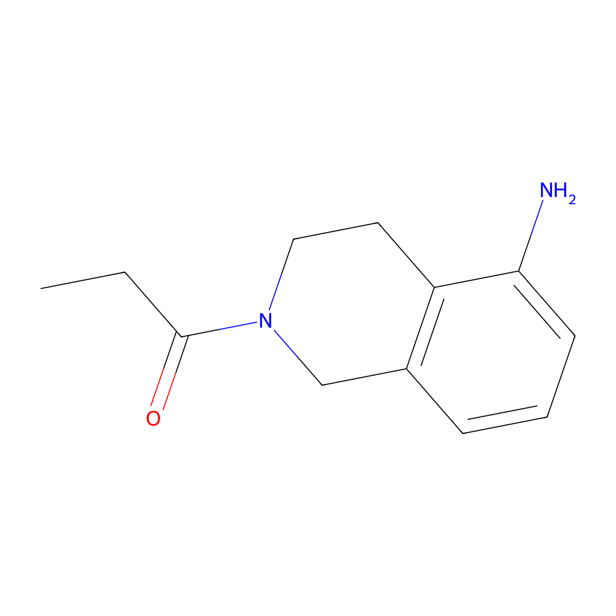 1-(5-Amino-3,4-dihydroisoquinolin-2(1h)-yl)propan-1-one molecular structure, CAS 1267024-66-7