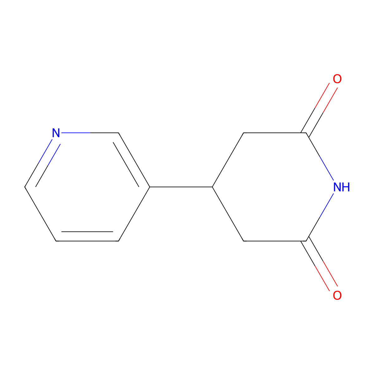 4-(Pyridin-3-yl)piperidine-2,6-dione molecular structure, CAS 1267025-17-1