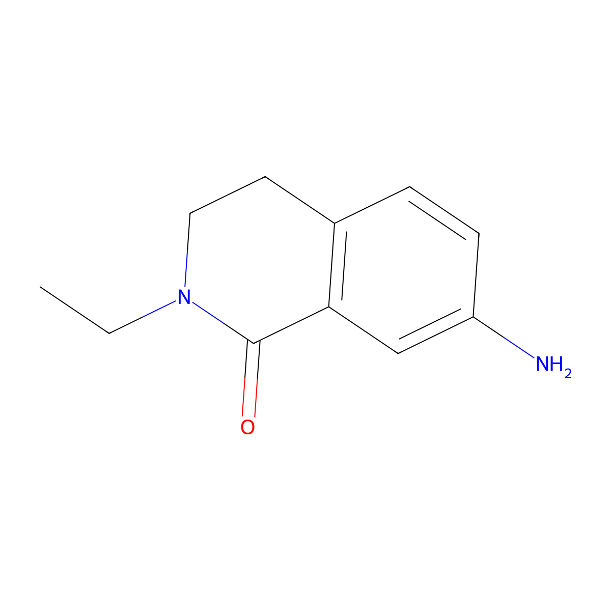7-Amino-2-ethyl-1,2,3,4-tetrahydroisoquinolin-1-one molecular structure, CAS 1267025-23-9