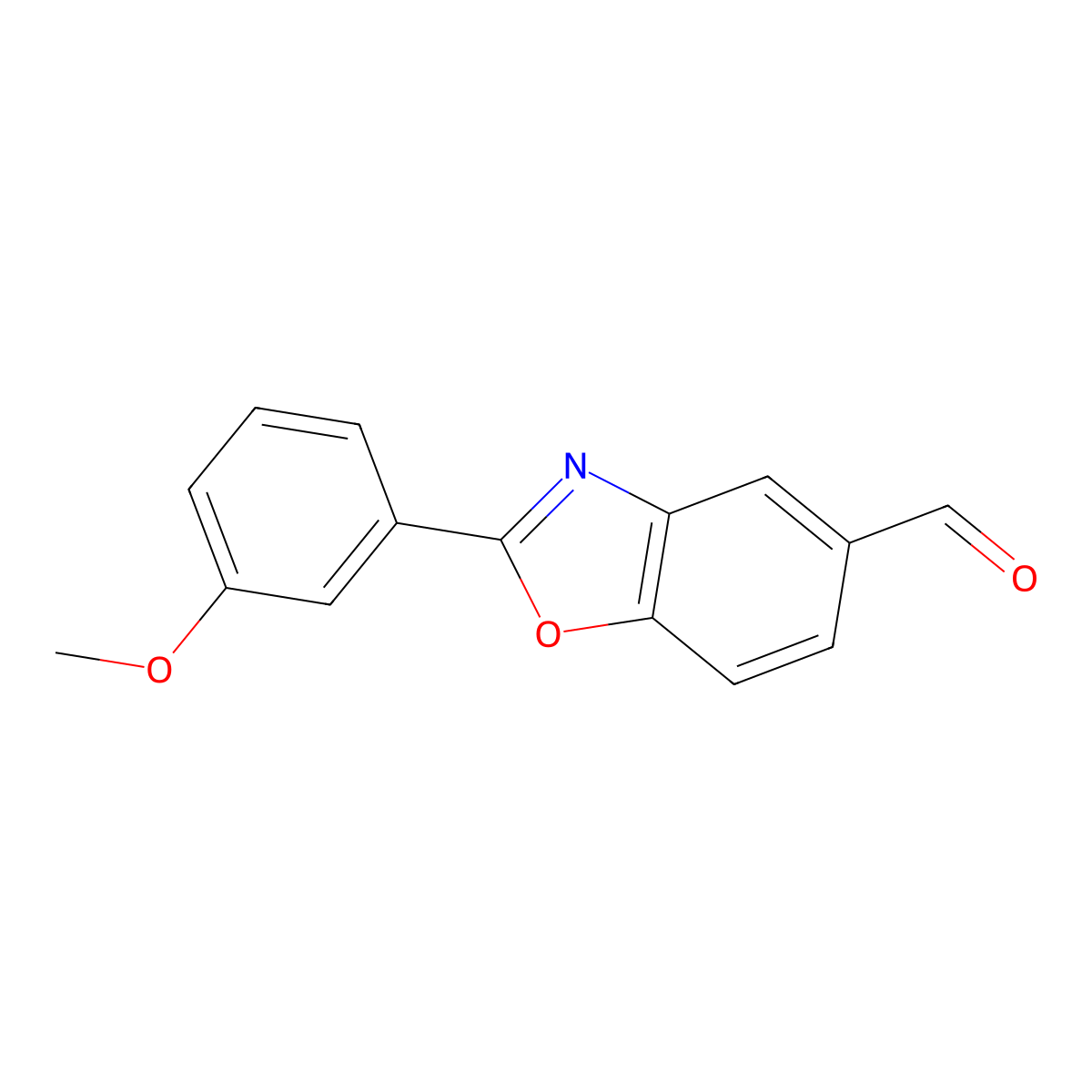 2-(3-Methoxyphenyl)benzo[d]oxazole-5-carbaldehyde molecular structure, CAS 1267037-04-6