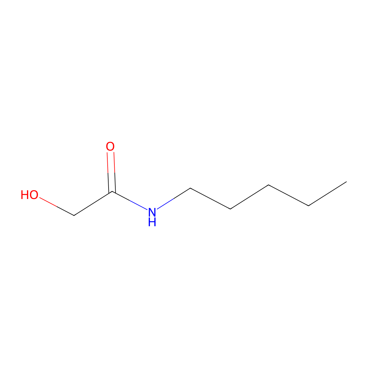 2-hydroxy-N-pentylacetamide molecular structure, CAS 1267046-85-4