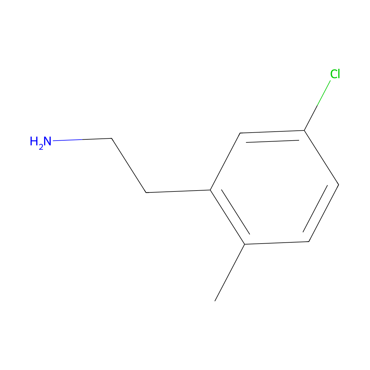 2-(5-Chloro-2-methylphenyl)ethan-1-amine molecular structure, CAS 1267056-94-9