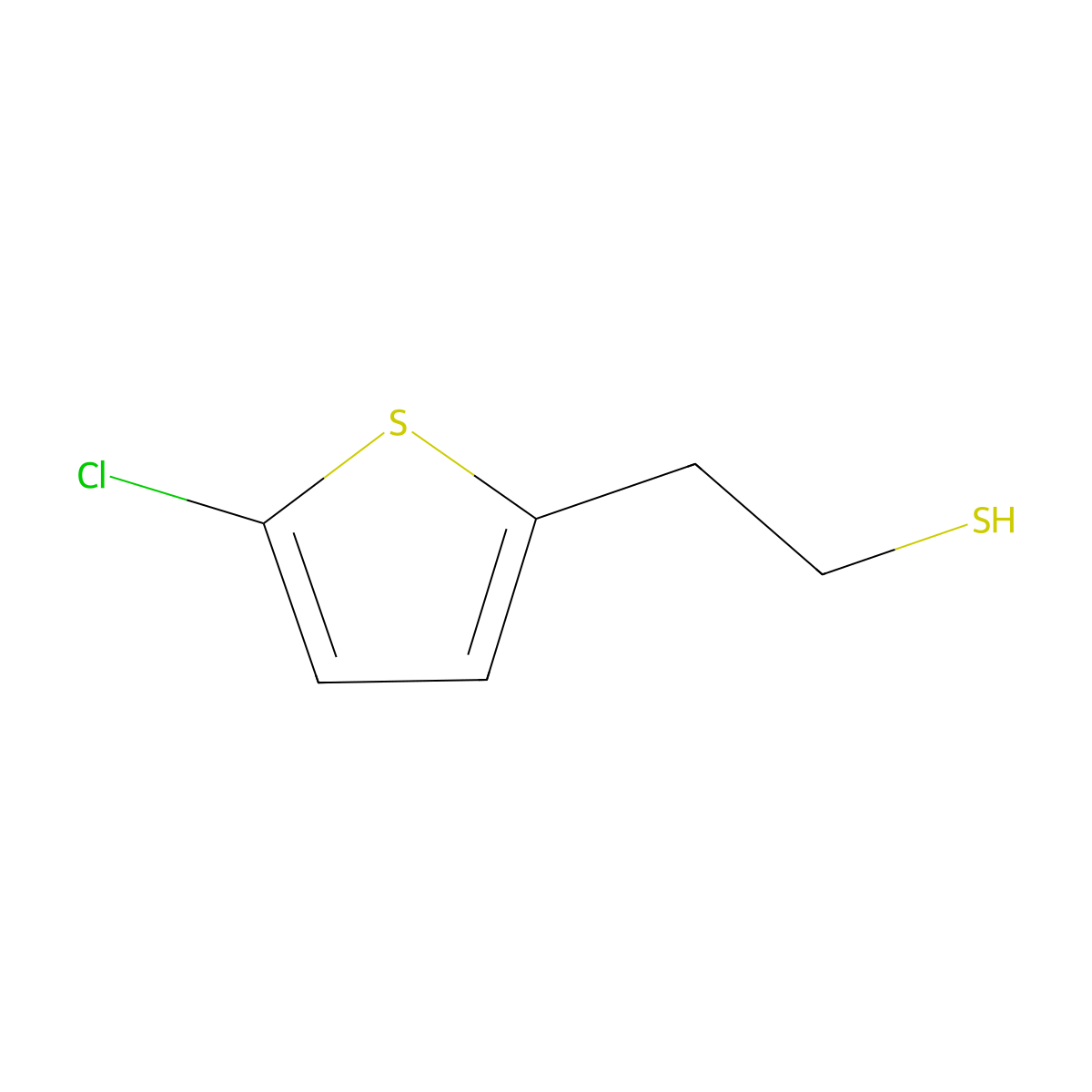 2-(5-Chloro-2-thienyl)ethanethiol molecular structure, CAS 1267057-16-8