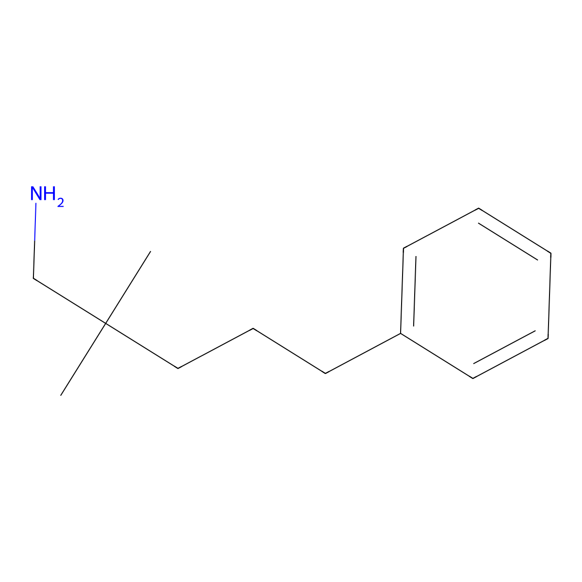 2,2-Dimethyl-5-phenylpentan-1-amine molecular structure, CAS 1267073-81-3