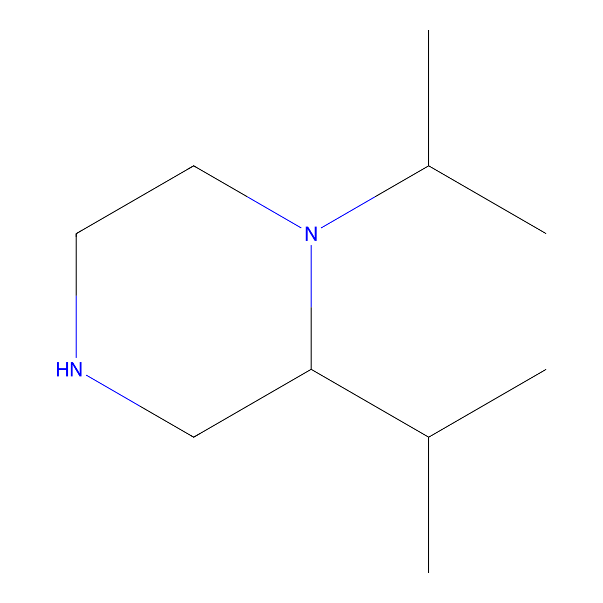 1,2-Bis(propan-2-yl)piperazine molecular structure, CAS 1267076-91-4