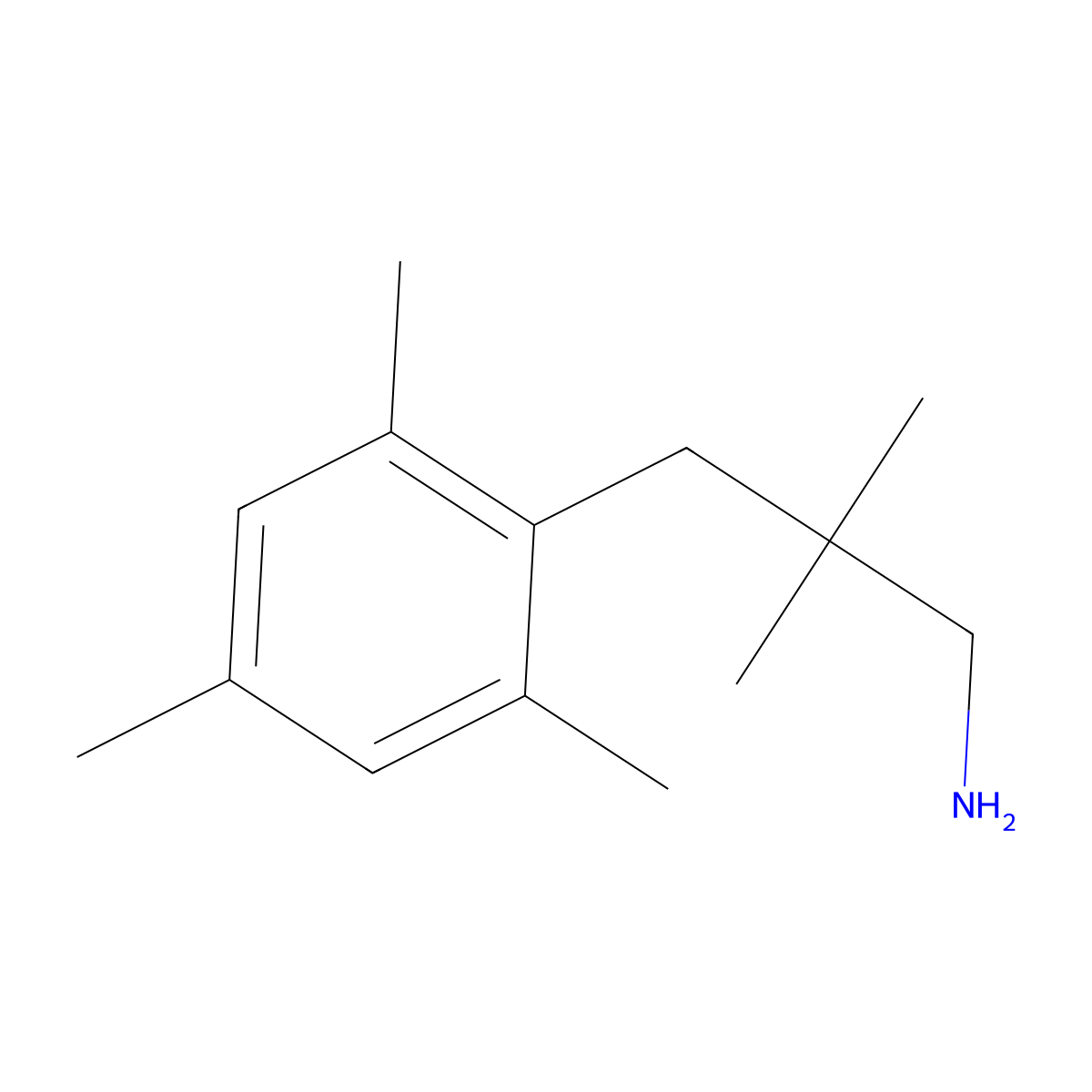 3-Mesityl-2,2-dimethylpropan-1-amine molecular structure, CAS 1267088-26-5