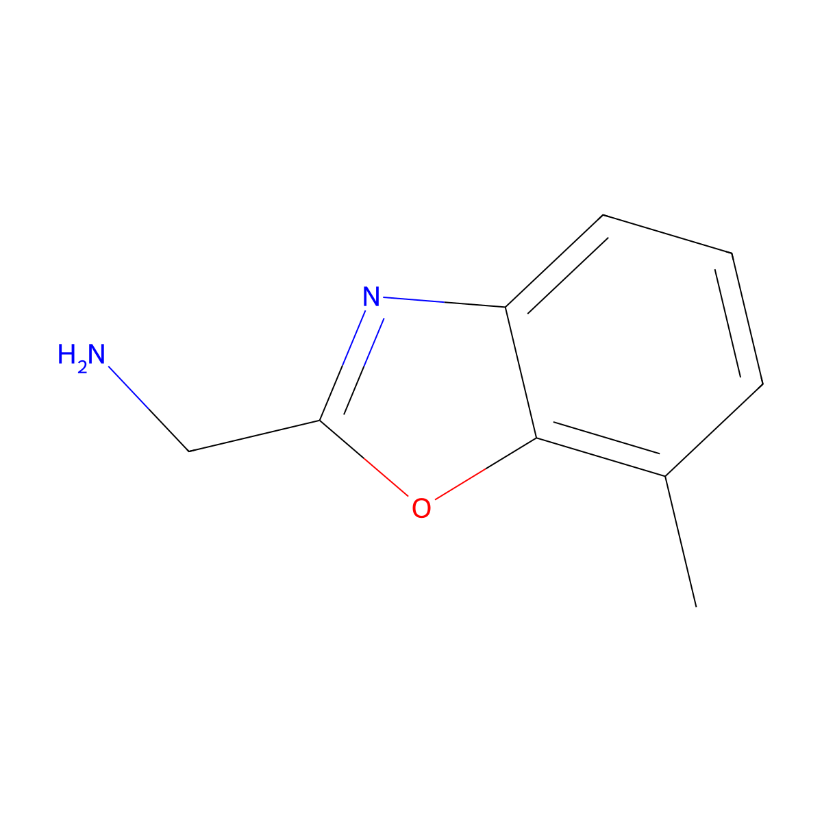 2-(Aminomethyl)-7-methylbenzo[d]oxazole molecular structure, CAS 1267093-67-3