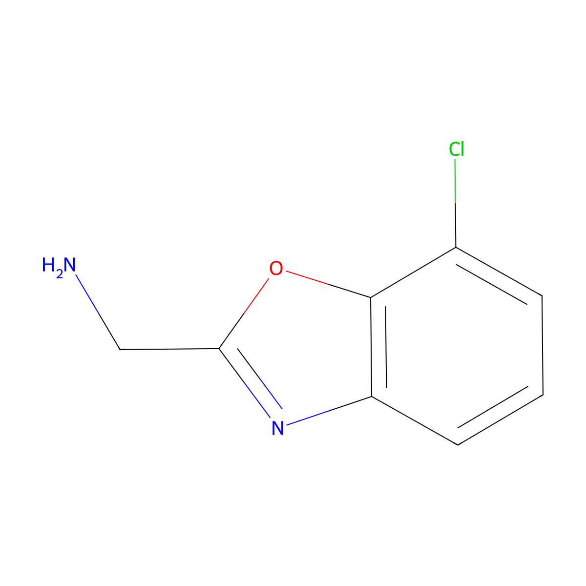 7-Chlorobenzoxazole-2-methanamine molecular structure, CAS 1267094-00-7