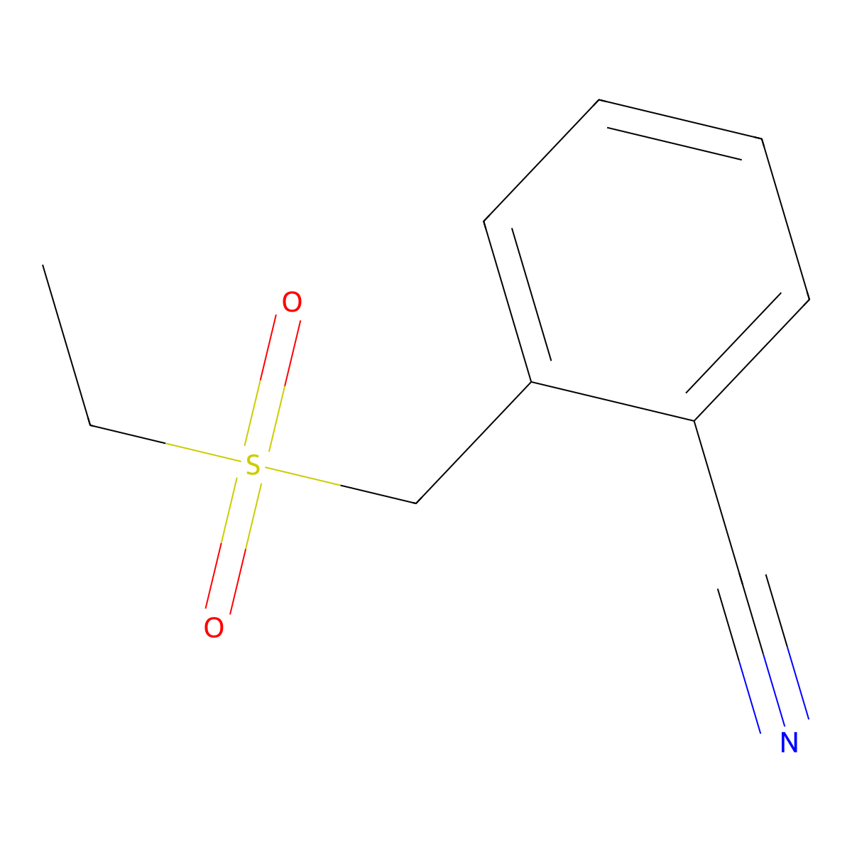 2-[(Ethanesulfonyl)methyl]benzonitrile molecular structure, CAS 1267101-21-2