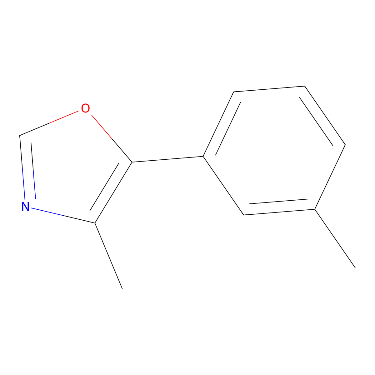 4-Methyl-5-(m-tolyl)oxazole molecular structure, CAS 1267103-33-2