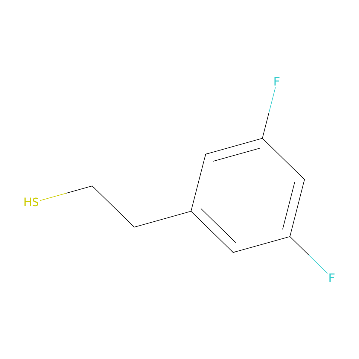 2-(3,5-Difluorophenyl)ethanethiol molecular structure, CAS 1267103-39-8