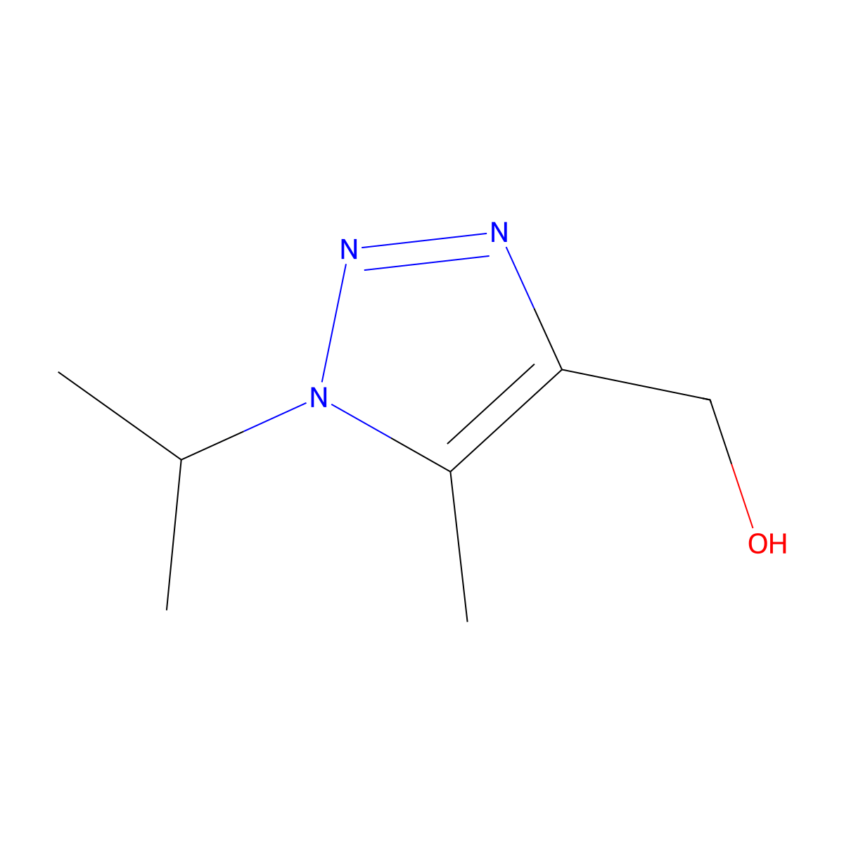 [5-Methyl-1-(propan-2-yl)-1H-1,2,3-triazol-4-yl]methanol molecular structure, CAS 1267109-78-3