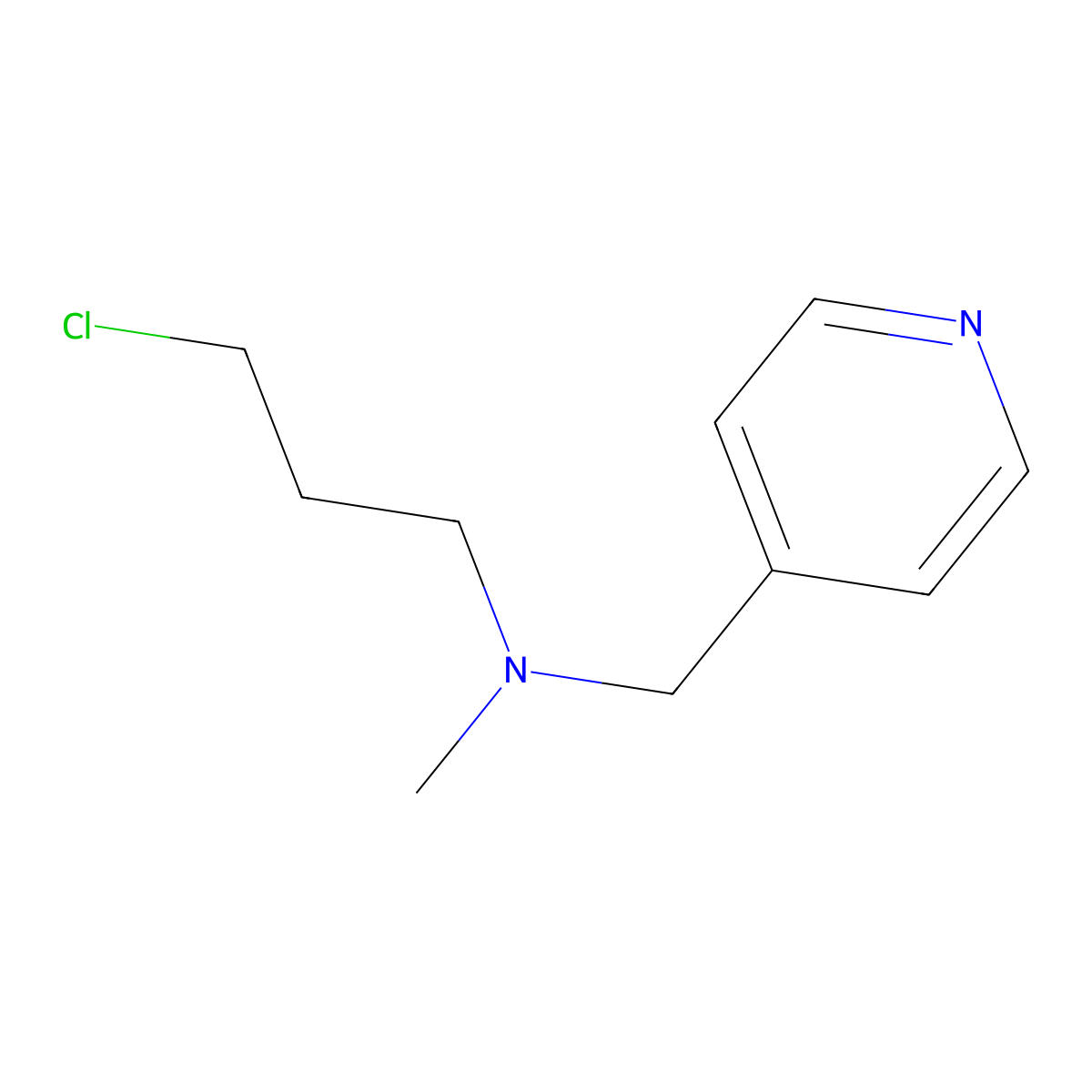 (3-Chloropropyl)(methyl)(pyridin-4-ylmethyl)amine molecular structure, CAS 1267110-56-4