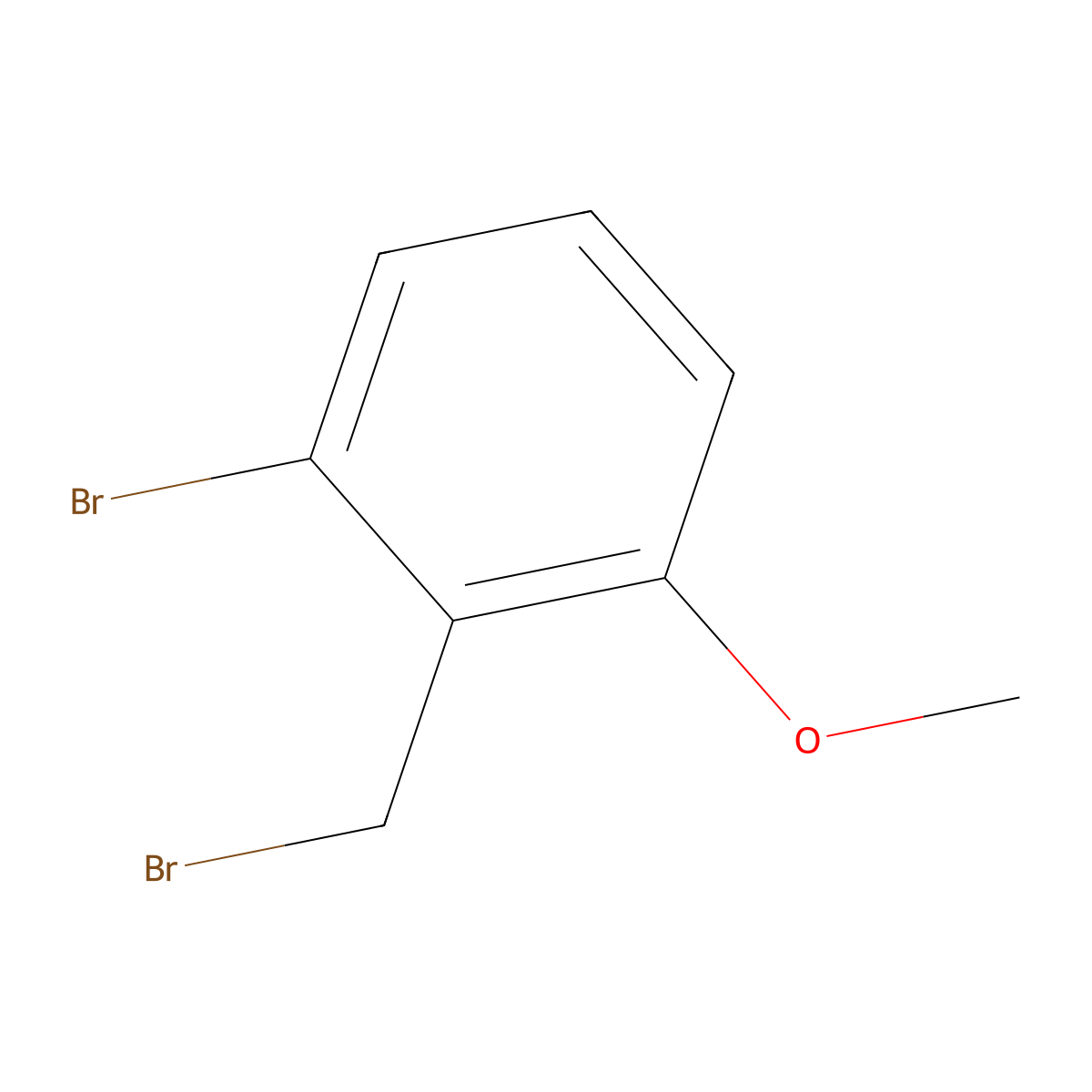 1-Bromo-2-(bromomethyl)-3-methoxybenzene molecular structure, CAS 126712-05-8