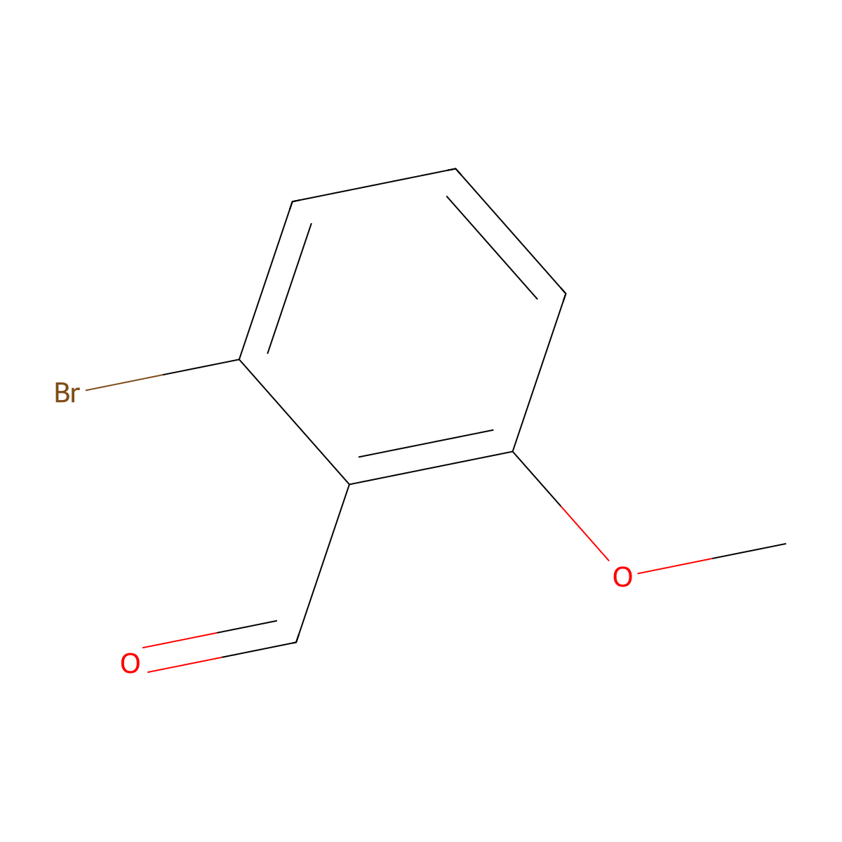 2-Bromo-6-methoxybenzaldehyde molecular structure, CAS 126712-07-0