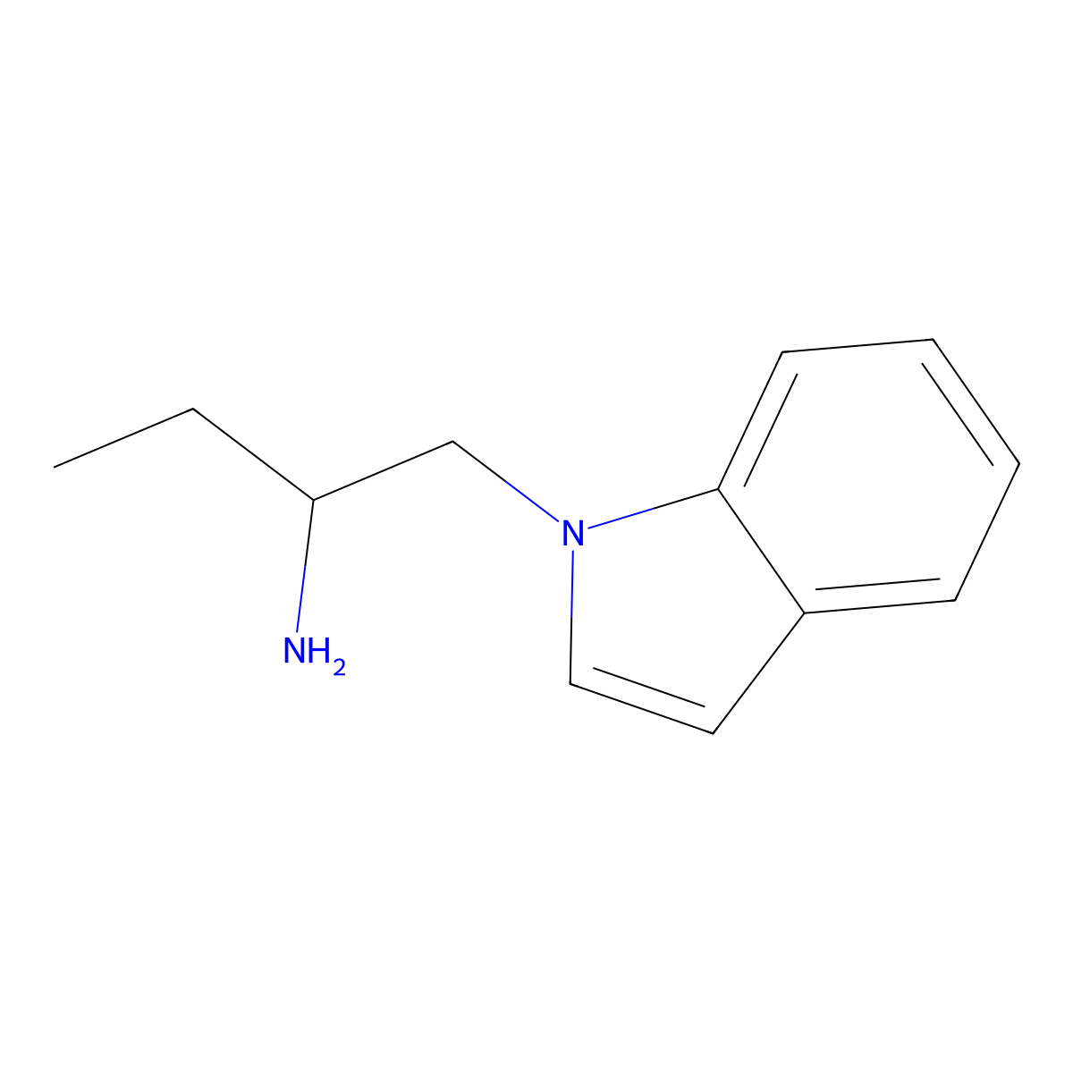 1-(1H-indol-1-yl)butan-2-amine molecular structure, CAS 1267130-42-6