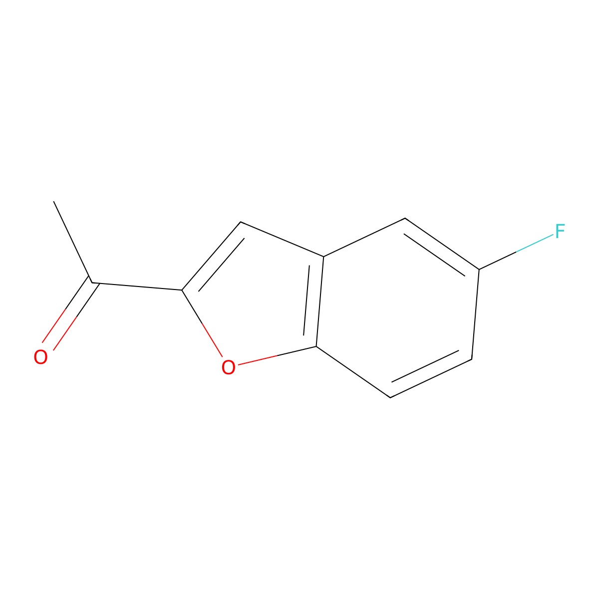 1-(5-Fluoro-1-benzofuran-2-yl)ethan-1-one molecular structure, CAS 1267138-82-8