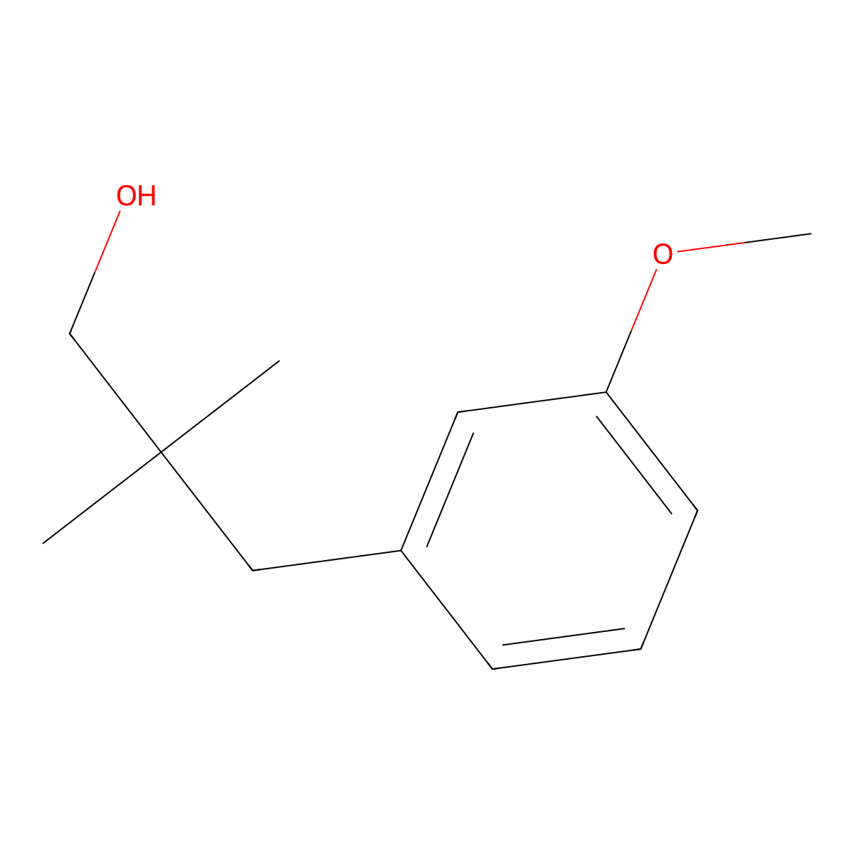 3-(3-Methoxyphenyl)-2,2-dimethylpropan-1-ol molecular structure, CAS 1267142-80-2