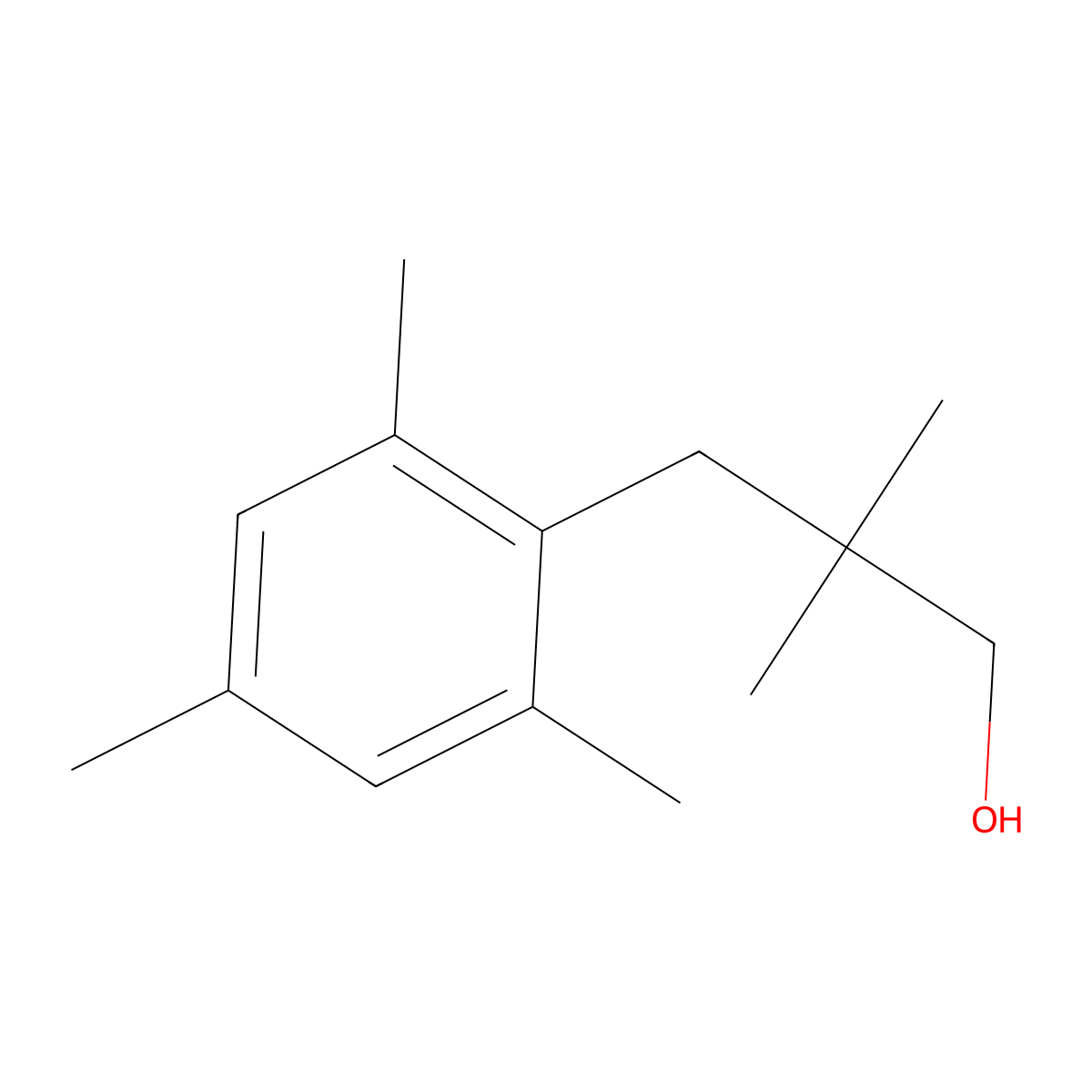 3-Mesityl-2,2-dimethylpropan-1-ol molecular structure, CAS 1267144-55-7