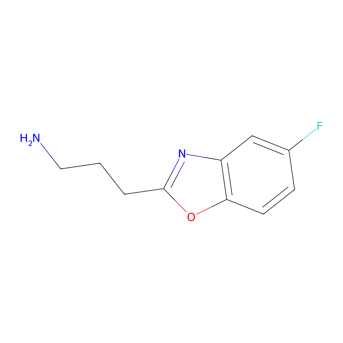 3-(5-Fluorobenzo[d]oxazol-2-yl)propan-1-amine molecular structure, CAS 1267156-29-5