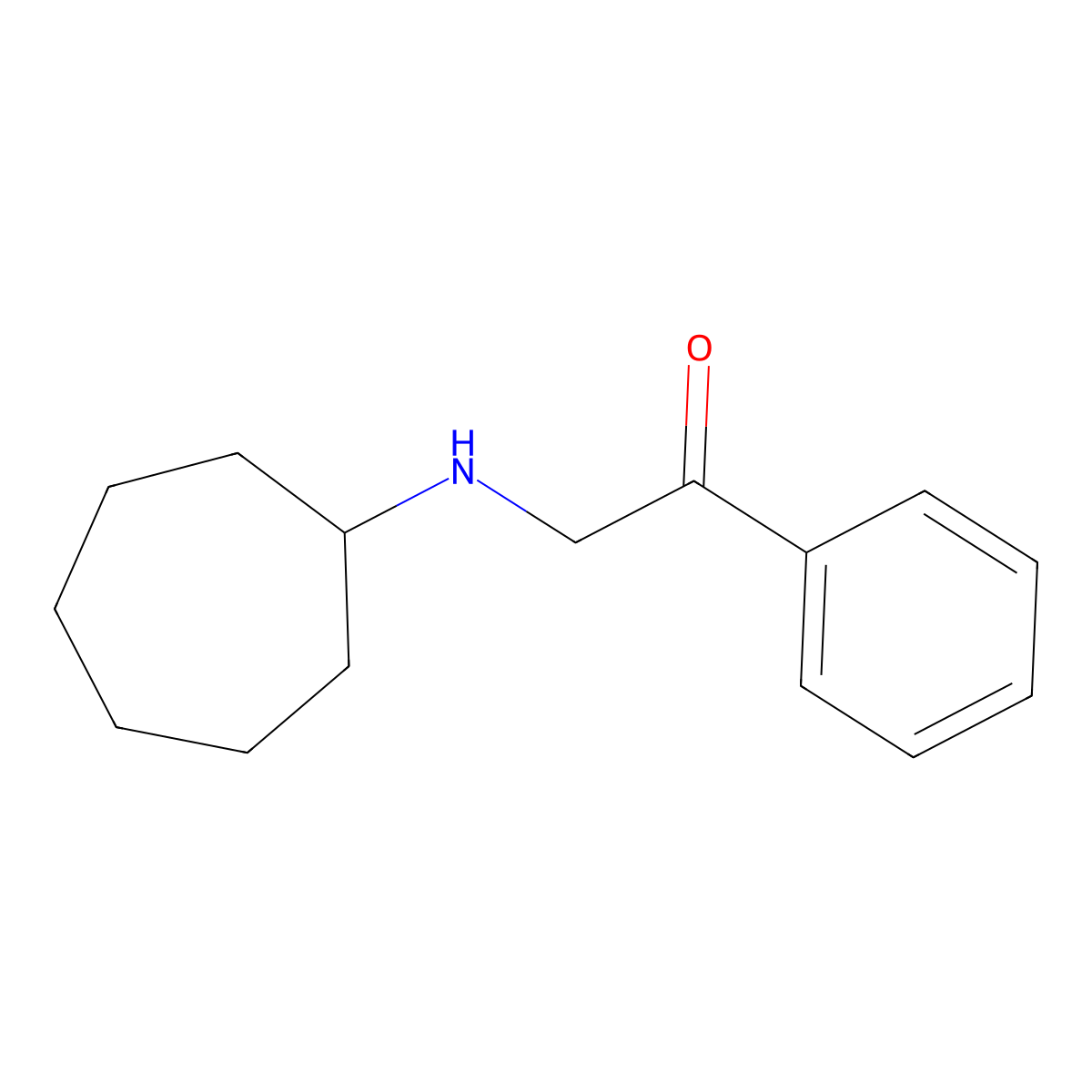 2-(Cycloheptylamino)-1-phenylethanone molecular structure, CAS 1267157-81-2