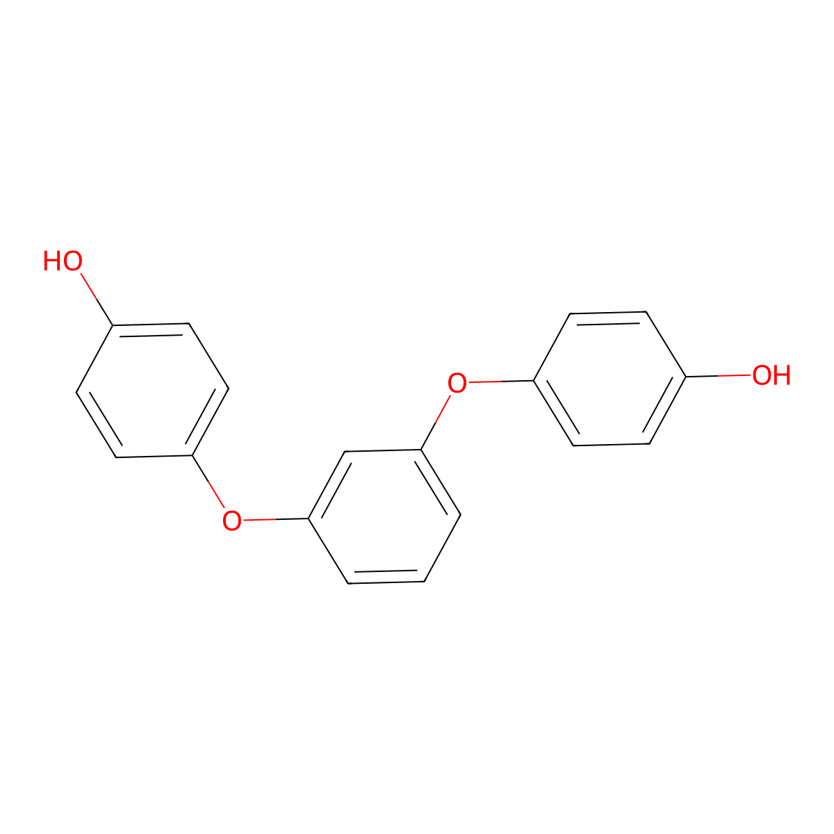 1,3-Bis(4-hydroxyphenoxy)benzene molecular structure, CAS 126716-90-3