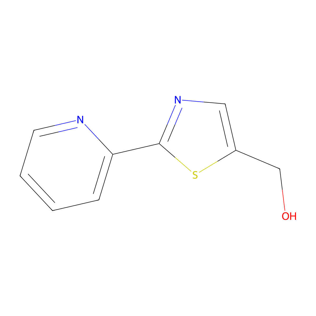 2-(2-Pyridinyl)-5-thiazolemethanol molecular structure, CAS 1267176-69-1
