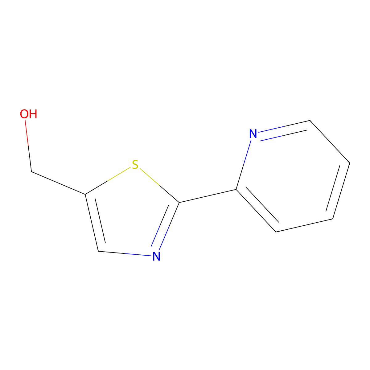 2-(2-Pyridinyl)-5-thiazolemethanol molecular structure, CAS 1267176-69-1