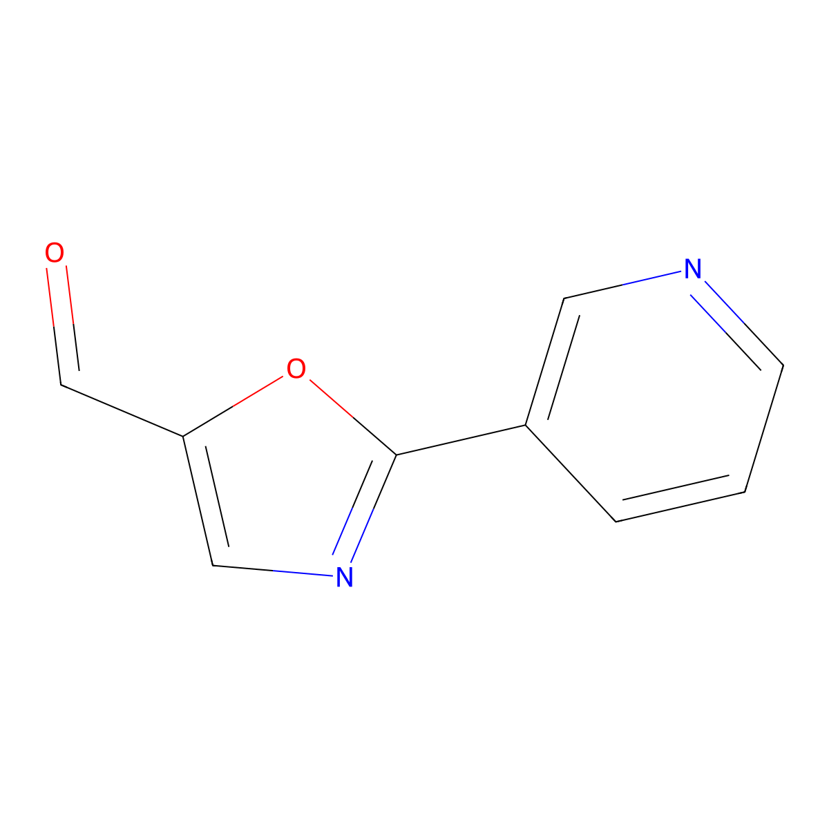 2-(Pyridin-3-yl)-1,3-oxazole-5-carbaldehyde molecular structure, CAS 1267182-01-3