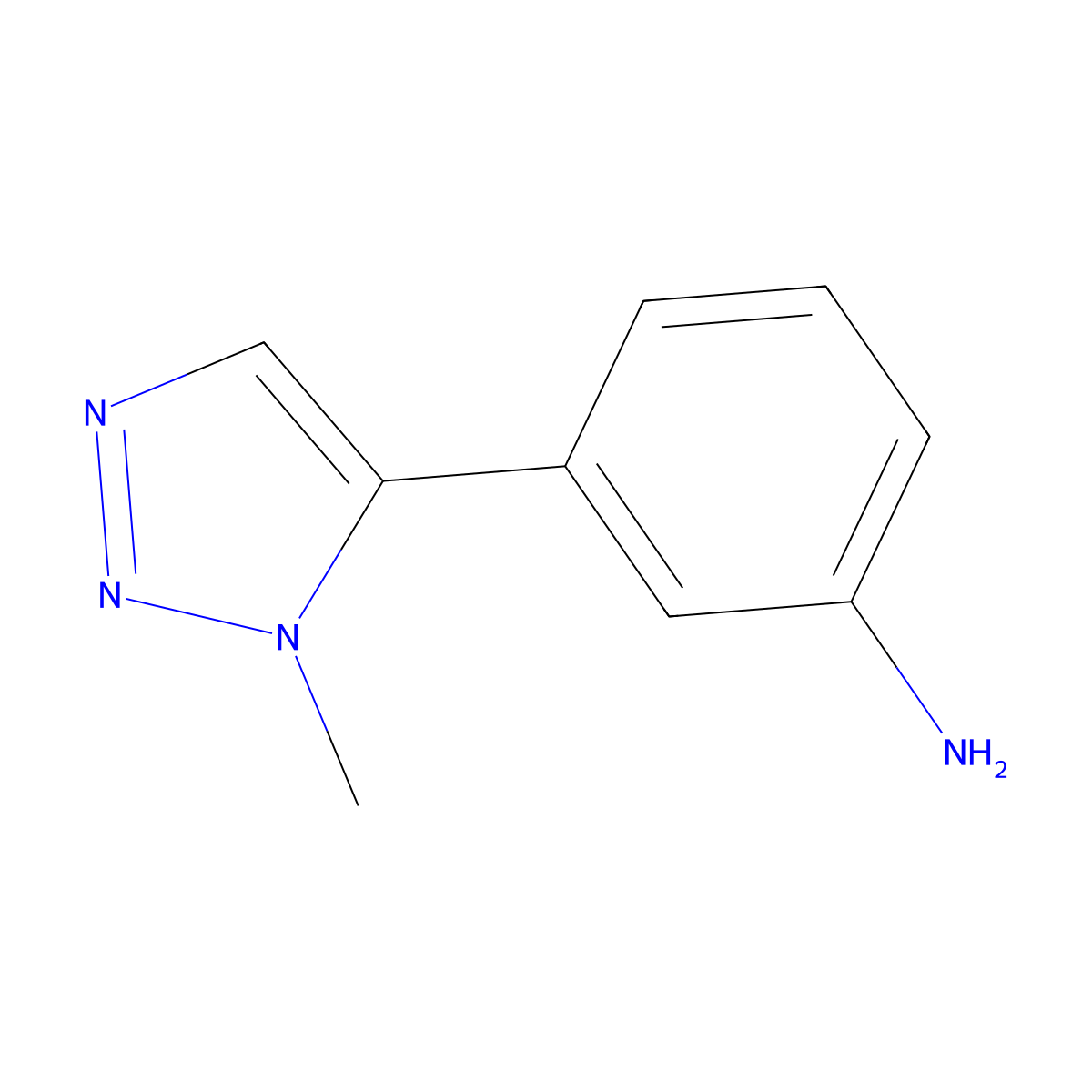 3-(1-Methyl-1H-1,2,3-triazol-5-yl)aniline molecular structure, CAS 1267185-87-4