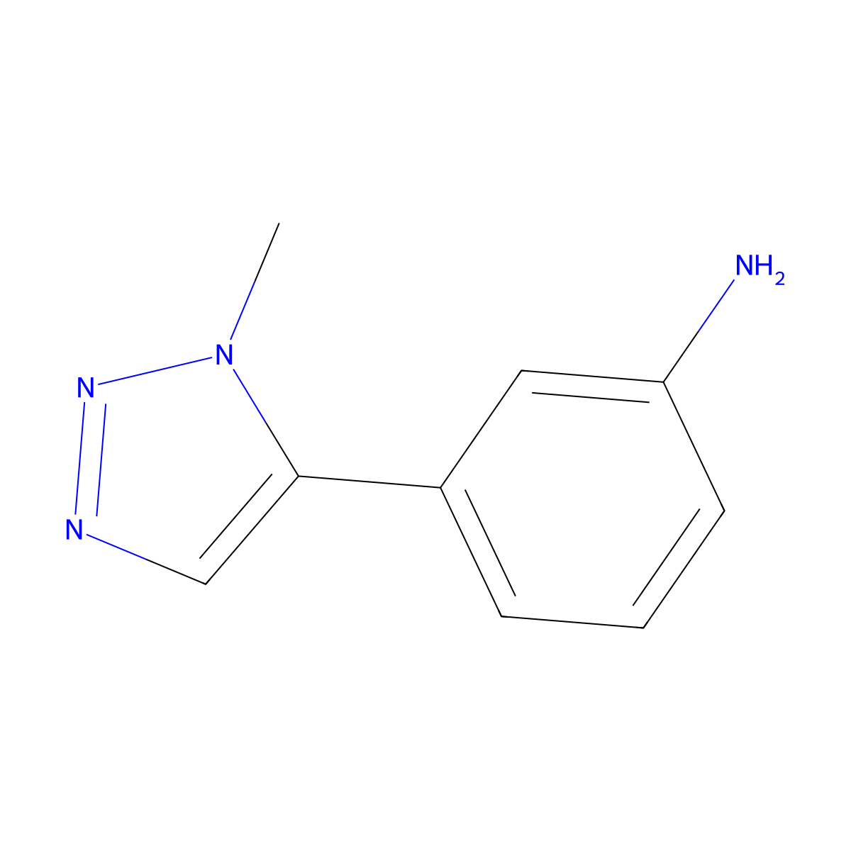 3-(1-Methyl-1H-1,2,3-triazol-5-yl)aniline molecular structure, CAS 1267185-87-4
