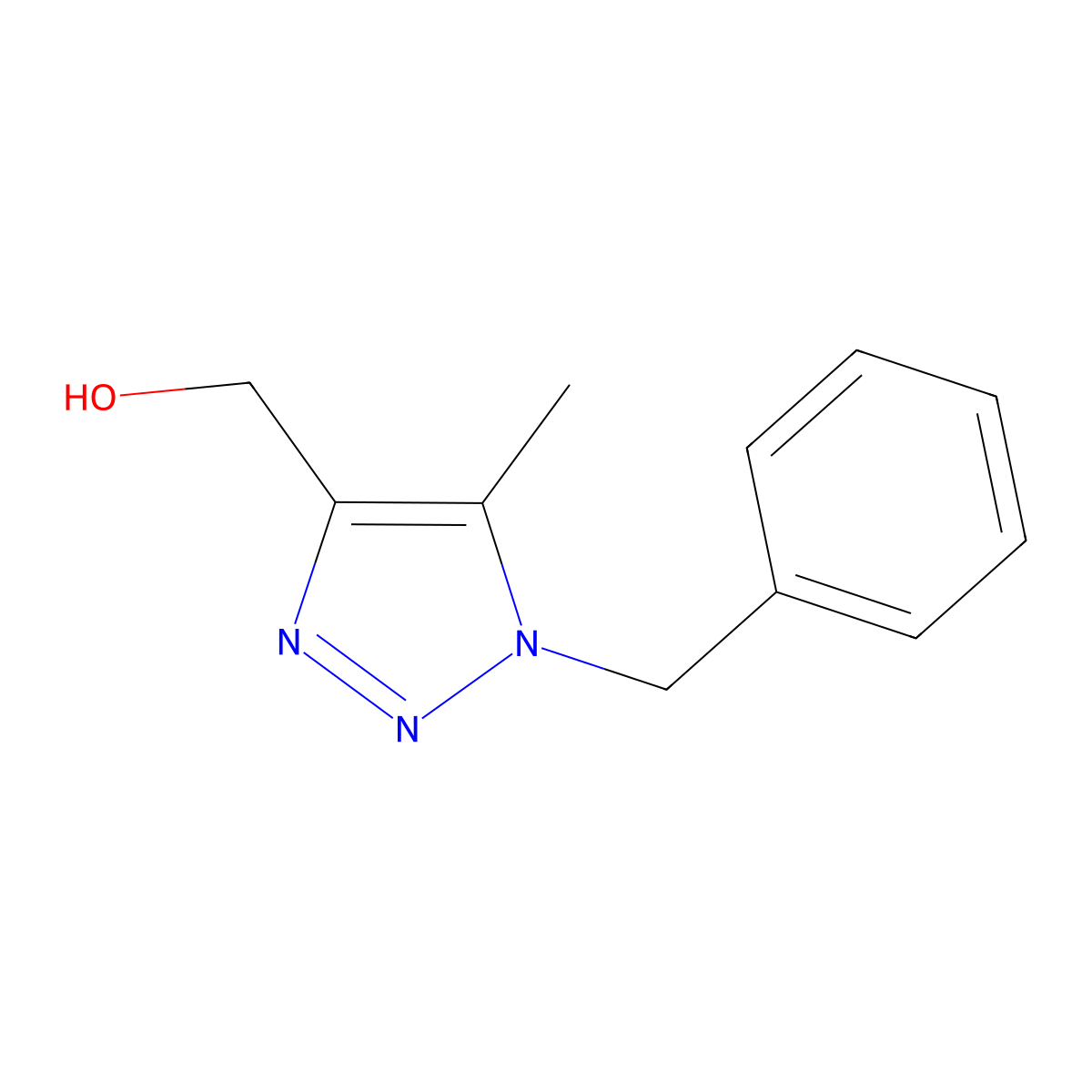 (1-Benzyl-5-methyl-1H-1,2,3-triazol-4-YL)methanol molecular structure, CAS 1267198-15-1